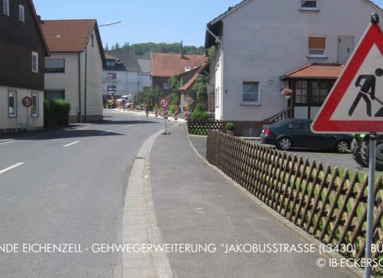 Gehwegerweiterung „Jakobusstraße“ (L3430) in Eichenzell – Büchenberg