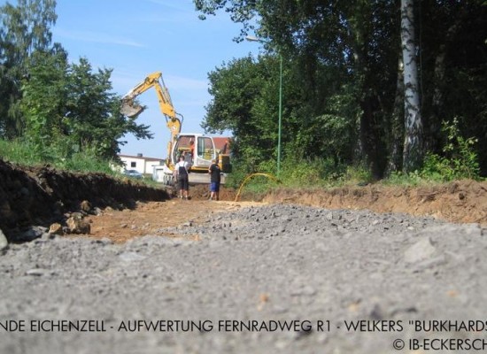Aufwertung des Radweges R1 in der Ortslage Welkers im Bereich „Burkhardser Weg“